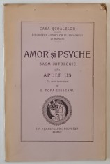 AMOR SI PSYCHE - BASM MITOLOGIC dupa APULEIUS cu zece ilustratiuni de G. POPA - LISSEANU , 1924 foto