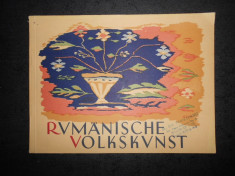 RUMANISCHE VOLKSKUNST (editie veche, contine numeroase imagini) foto