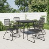 Set mobilier de gradina, 5 piese, negru, ratan PVC GartenMobel Dekor, vidaXL