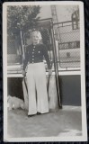 Fotografie, Femeie in curtea casei, anii 50, Romania