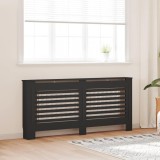 Masca Calorifer vidaXL Negru 172x19x81.5cm MDF Decorativa Acoperire Radiator Design Modern