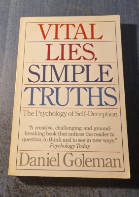 Vital lies simple truths the psychology of self deception Daniel Goleman foto