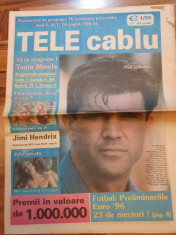 ziarul tele cablu anul 1,nr. 1 - 23-29 aprilie 1995- prima aparitie foto