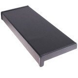 Glaf PVC interior pentru ferestre Gri Antracit 100 x 15 cm, Include piese laterale + Silicon alb 280 Ml