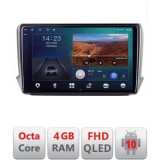Navigatie Peugeot 208/2008 B-PSA Android Ecran QLED octa core 4+64 carplay android auto KIT-PSA+EDT-E310V3 CarStore Technology