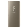 Husa Samsung Galaxy J8 2018 compatibila Clear View -Auriu, ALC MOBILE