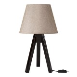 Cumpara ieftin Veioza Adeck, Pako World, E27, Maro-Bej, 25x25x45 cm
