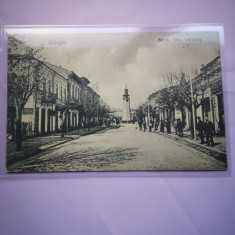 Carte postala Giurgiu, Strada Alex. Lahovary, inceput sec. XX, circulata