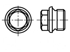 Dop filetat M12 1,5 O&Aring;&pound;el A4 rezistent la acizi 13mm BN 1685