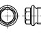 Dop filetat M12 1,5 O&Aring;&pound;el A4 rezistent la acizi 13mm BN 1685