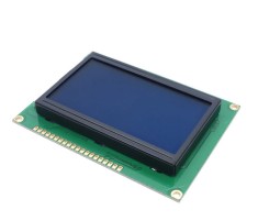 Ecran LCD 128*64 puncte 5V culoare albastra controler ST7920 foto