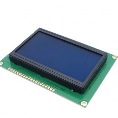 Ecran LCD 128*64 puncte 5V culoare albastra controler ST7920
