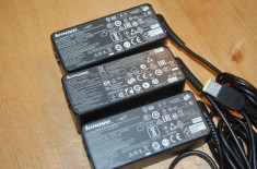 Incarcator laptop Lenovo 20V 2.25A 45W model ADLX45NCC3A mufa patrata cu pin foto