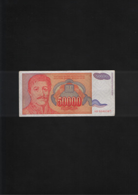 Iugoslavia Yugoslavia 50000 50 000 dinara dinari 1994 seria0042387 foto