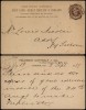 Great Britain 1889 Postcard Preprinted stationery London to Adorf Germany DB.004