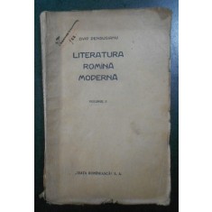 Ovid Densusianu - Literatura romana moderna volumul 2 (1921)