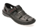 Sandale OTTER negre, 9562, din piele naturala