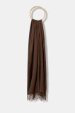 Marella fular culoarea maro, uni, 2523546067200
