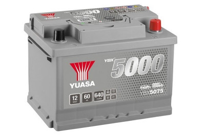 Baterie Yuasa 12V 60AH/640A YBX5000 Silver SMF de &amp;icirc;naltă performanță (R+ Standard) 243x175x175 B13 (pornire) foto