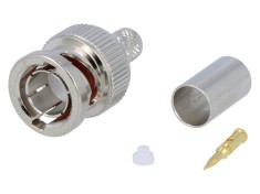 Conector BNC Tată 75&Omega; Aurit