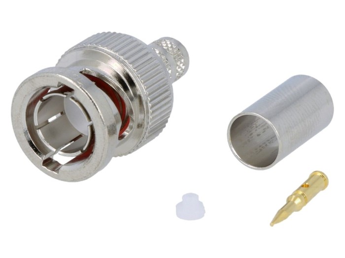 Conector BNC Tată 75&Omega; Aurit