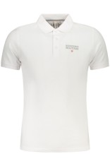 ACCADEMIA MILITARE Tricou polo barbati, cu imprimeu, Regular fit, Alb, S foto