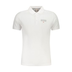 ACCADEMIA MILITARE Tricou polo barbati, cu imprimeu, Regular fit, Alb, S