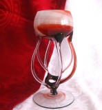 SFESNIC DIN STICLA OPALINA - SUPORT LUMANARE 19 CM