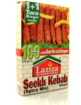 LAZIZA Seekh Kebab Masala Condiment pentru Kebab si Gratar 100g foto