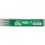 Rezerva roller Pilot Frixion BLS-FR7-B-S3, plastic, 0. 7mm Fine, verde, set 3 buc
