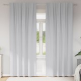 vidaXL Perdele cu perdele 2 pcs Gri deschis Poliester