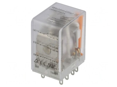 Releu electromagnetic DPDT 24VDC 10A foto