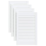 Cumpara ieftin Usi dulap design lambriu 4 buc. alb 61,5x39,4 cm lemn masiv pin