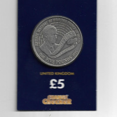 Marea Britanie -1998 A 50-a Aniversare a lui Charles - 5 Pounds Crown