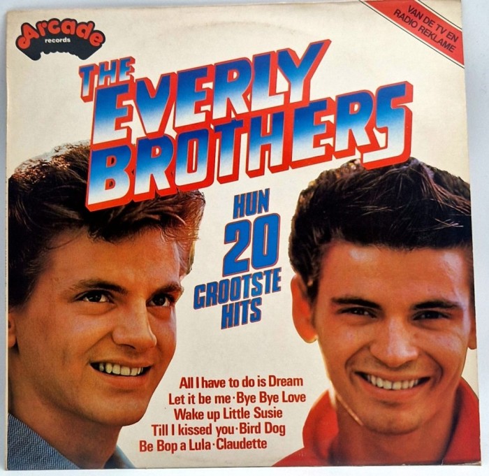 The Everly Brothers - Best 20 Hits NM / VG+ vinil Lp disc muzica pop rock Arcade Olanda