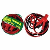 Cabluri Pornire Auto RoGroup 1000A, 3.9m, Cleme Crocodil, Izolate, Rosu/Negru, Geanta