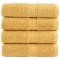 vidaXL Prosoape de baie premium SOLUND, 4 buc., aurii, 30 x 30 cm, 600 g/m&sup2; 137276