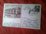 Carte Postala oras Stalin Cartier Muncitoresc Steagul Rosu circulat 1955 Darste- Bucuresti