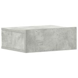 Cumpara ieftin Noptiera suspendata, gri beton, 40x30x15 cm, lemn prelucrat