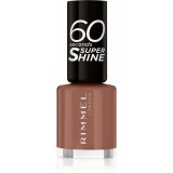 Rimmel 60 Seconds Super Shine lac de unghii culoare 101 Taupe Throwback 8 ml