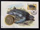 Anguilla 1995 - Broască țestoasă marină, Medalie WWF 30 de ani &ndash; Numisbrief