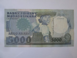 Madagascar 5000 Ariary 1988 bancnota mai rara in stare buna