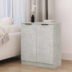 Gossi dulapuri, 2 buc., gri beton, 30x30x70 cm, lemn compozit
