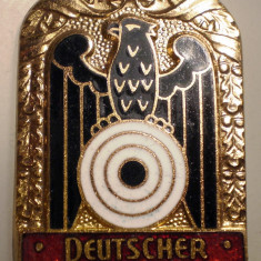 I.332 INSIGNA GERMANIA TIR DSB Deutscher Schützenbund 44/29mm email
