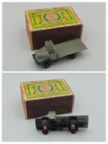 Jucarie veche romaneasca de colectie: Autoutilitara / Camion, anii '50-'60, cutie din perioada (nu este cea originala, specifica jucariei)