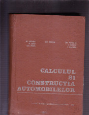 CALCULUL SI CONSTRUCTIA AUTOMOBILELOR foto