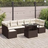 Cumpara ieftin Set de canapele pentru grădină 8 pcs Maro Rattan poli