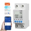 Releu monofazic WIFI, protectie supratensiune, reglabil, digital, 63A, 230V, monitorizare KWh, programabil Tuya App @SmartWiz smw69