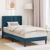 vidaXL Cadru de pat cu headboard albastru 80 x 200 cm Catifea 42027472