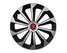 Set 4 capace roti Fame Gri-Negru cu inel R14, pentru gama auto Suzuki foto